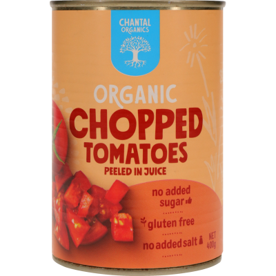 Chantal Organics Organic Chopped Tomatoes Peeled In Tomato Juice