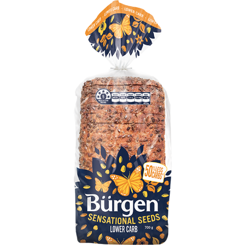 Burgen Sensational Seeds Lower Carb Sandwich Bread