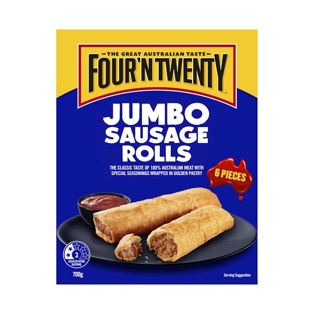 Frozen Jumbo Sausage Rolls 6 Pieces