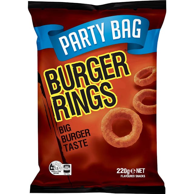 Burger Rings Party Size Bag