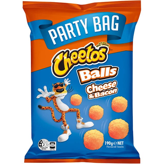 Cheetos Cheese & Bacon Snacks Party Size Bag