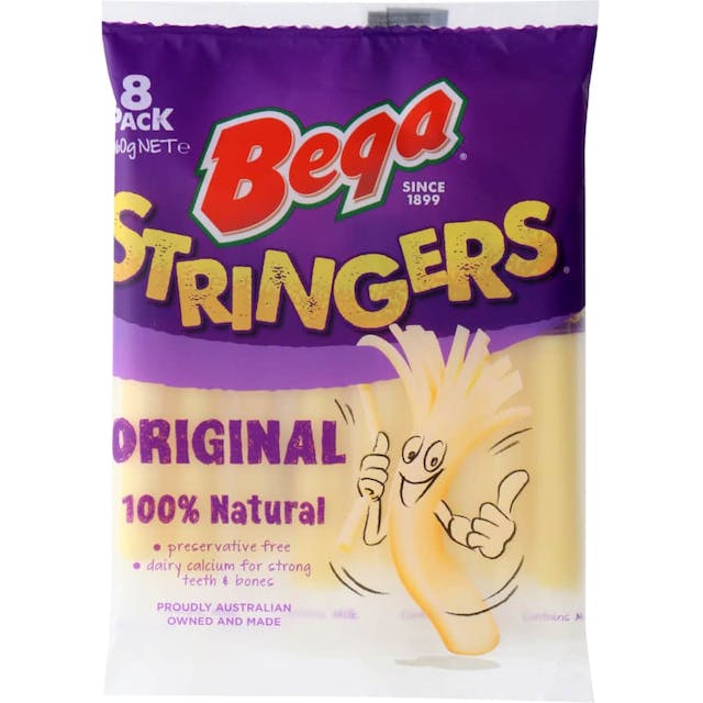 Bega Stringers Cheese Snack Cheese