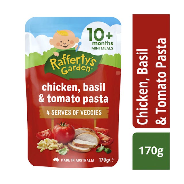 Chicken Basil & Tomato Pasta Baby Food 10+ Months