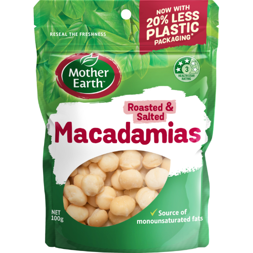 Mother Earth Roasted & Salted Macadamias