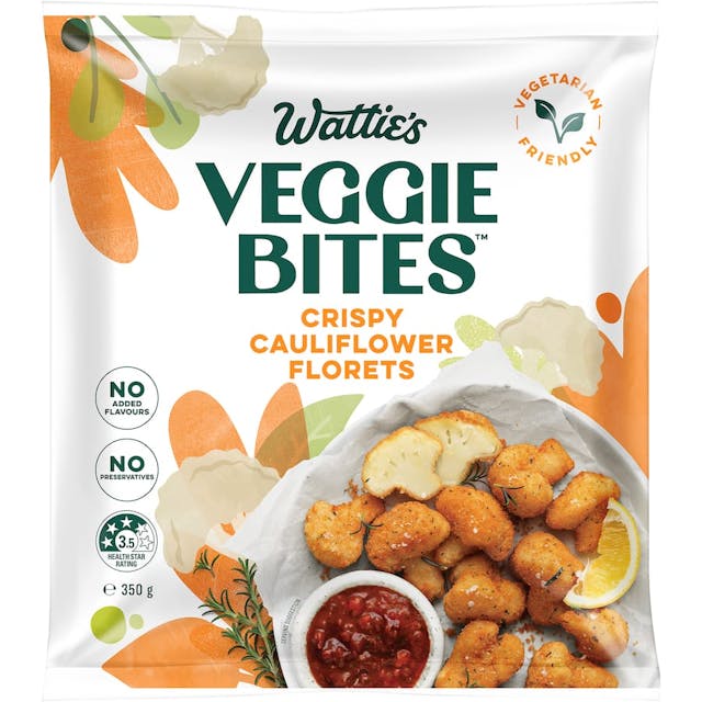 Wattie's Veggie Bites Crispy Cauliflower Florets