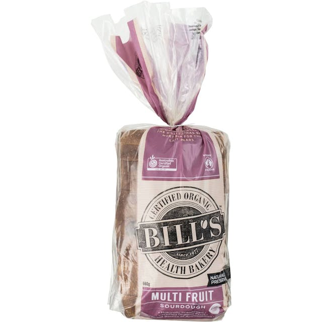 Bill's Health Bakery Multifruit Sourdough Loaf