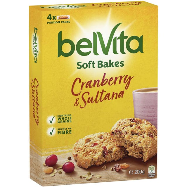 Belvita Cranberry & Sultana Soft Bake Biscuits