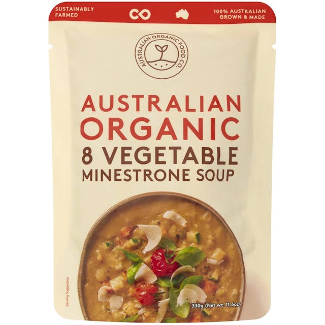 Australian Organic Food Co 8 Vegetable Minestrone Soup Pouch