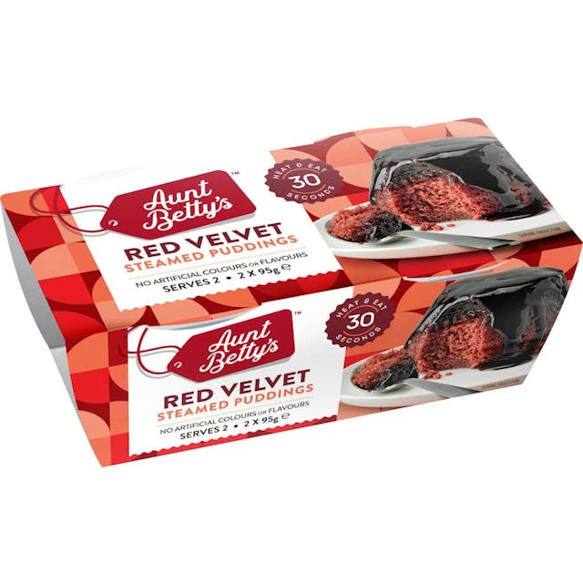 Aunt Bettys Steamed Pudding Red Velvet