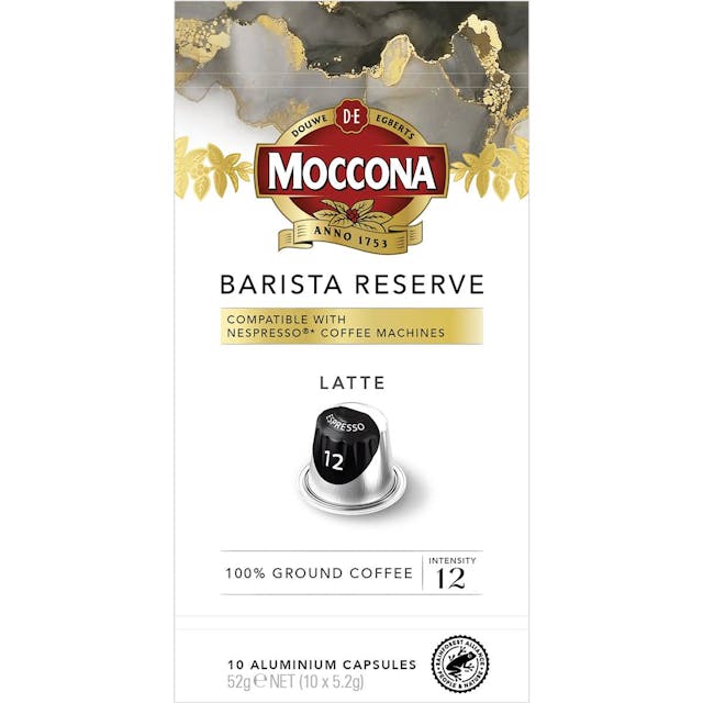Moccona Barista Reserve Latte Intensity 12 Coffee Capsules