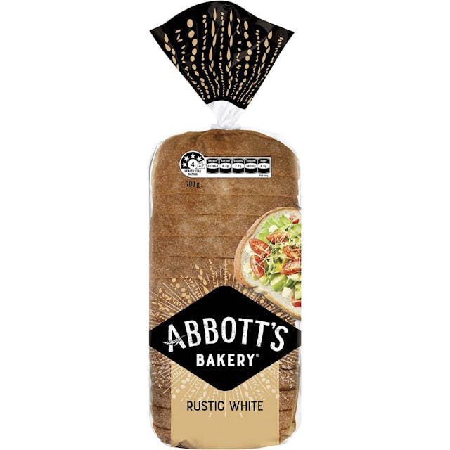 Abbott's Bakery Rustic White Sandwich Slice Bread Loaf