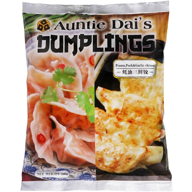 Auntie Dai's Dumplings Prawn Pork & Garlic