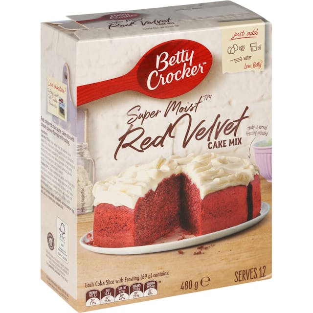Betty Crocker Cake Mix Red Velvet