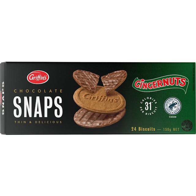 Griffins Chocolate Snaps Chocolate Biscuits Gingernuts