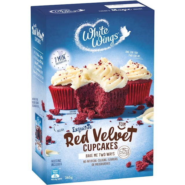 White Wings Cupcake Mix Red Velvet