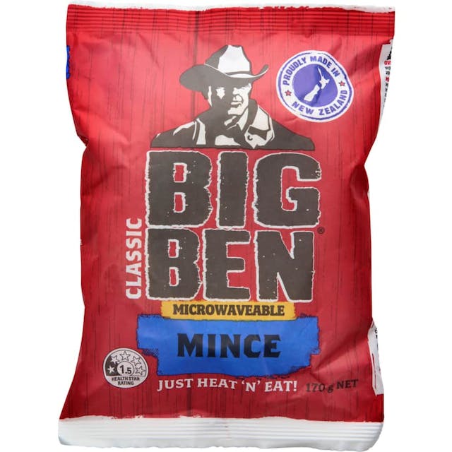 Big Ben Microwave Frozen Pie Single Mince