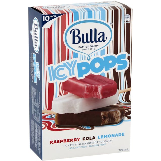 Bulla Icy Pops Lemonade Raspberry & Cola