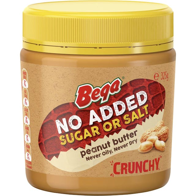Bega Peanut Butter No Added Sugar Or Salt Crunchy