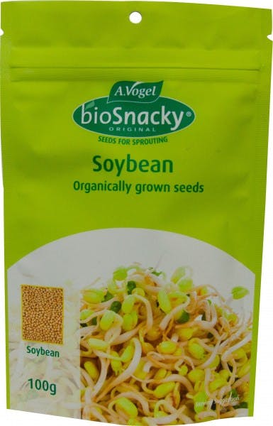 A. Vogel Biosnacky Organically Grown Soybeans Sprouting Seeds Replace