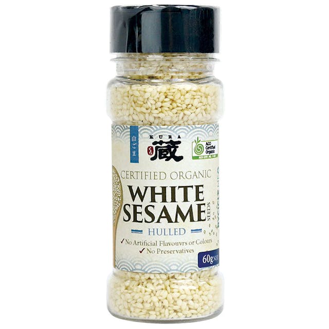 Kura Organic White Sesame Seed Hulled