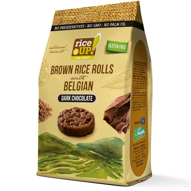 Brown Rice Rolls With Belgian Dark Chocolate