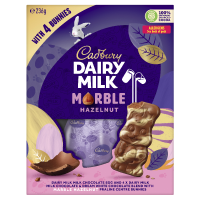 Cadbury Dairy Milk Marble Hazelnut Surprise Egg Giftbox