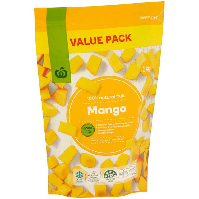 Woolworths Frozen Mango