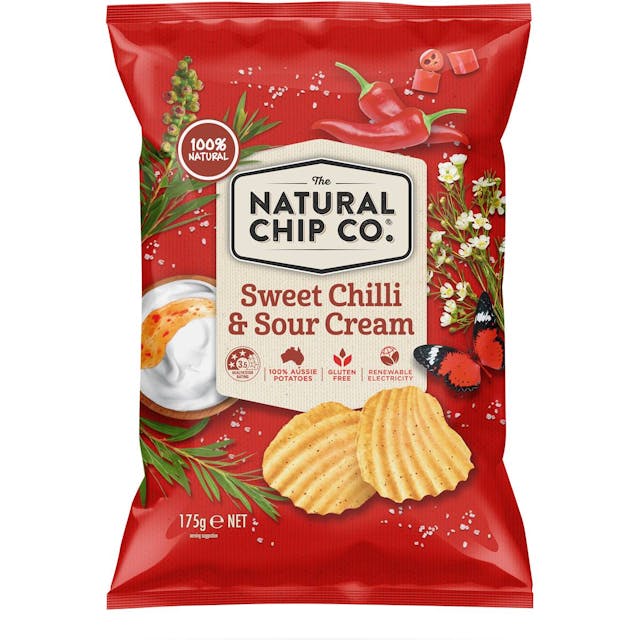 The Natural Chip Co. Sweet Chilli & Sour Cream