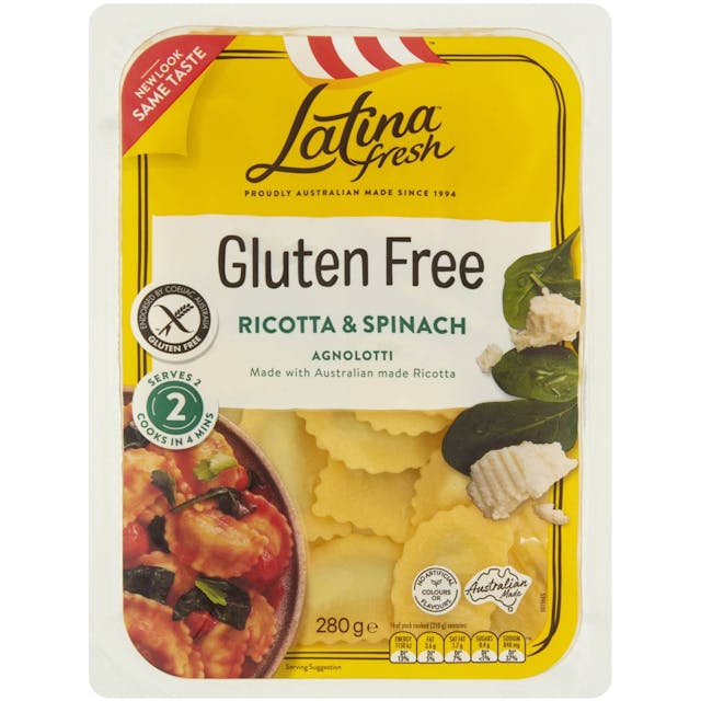 Latina Fresh Ricotta & Spinach Ravioli Gluten Free