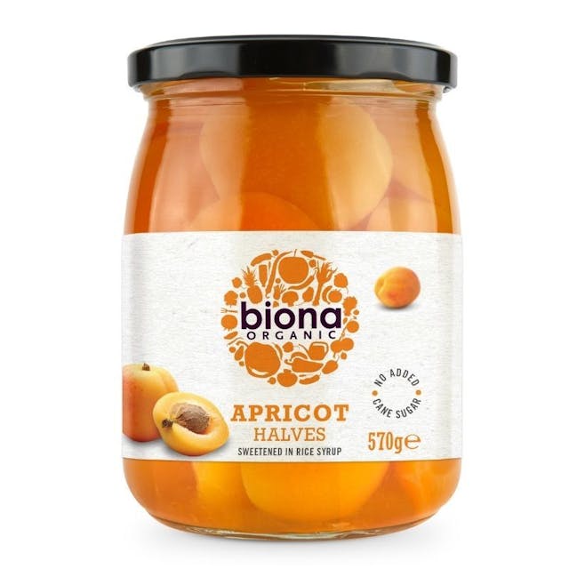 Biona Apricot Halves In Rice Syrup