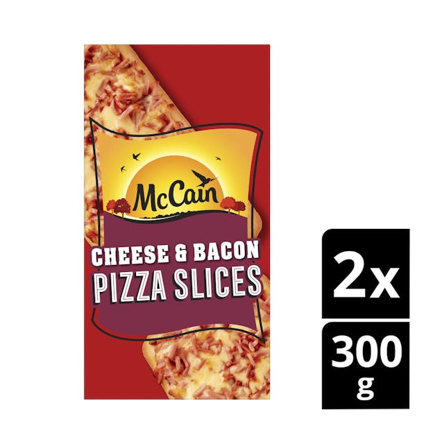 Cheese & Bacon Frozen Pizza Slices