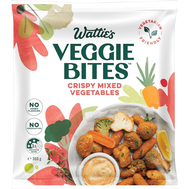 Wattie's Veggie Bites Crispy Mixed Vegetables