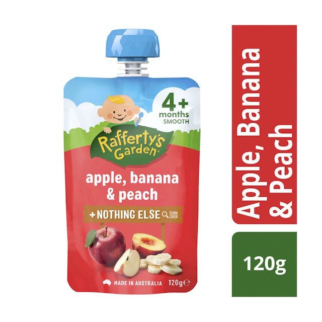 Apple Banana & Peach Baby Food 4+ Months