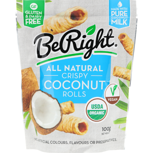 Be Right All Natural Crispy Coconut Rolls
