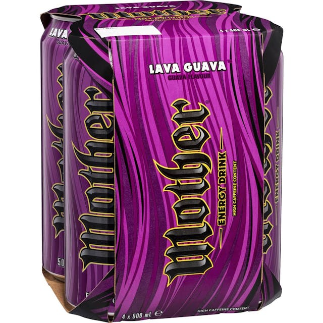 Mother Lava Guava Energy Drink Cans X