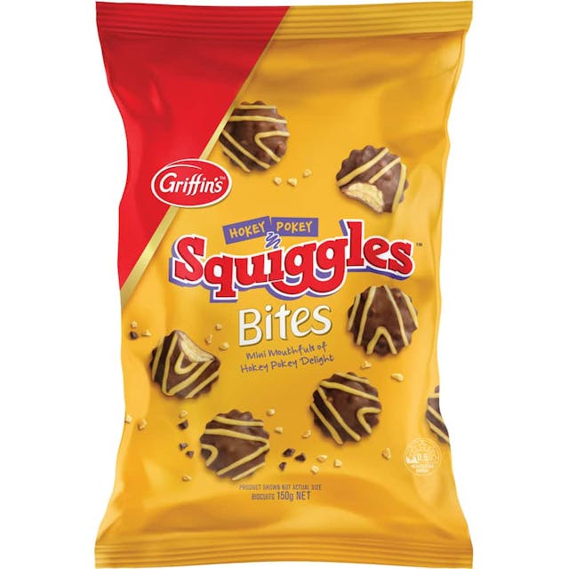 Griffins Squiggles Chocolate Biscuits Hokey Pokey Bites