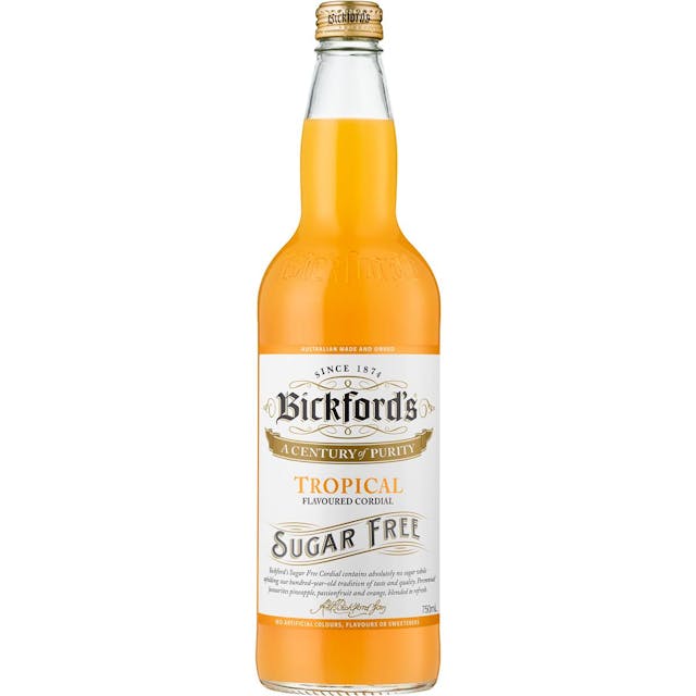 Bickford's Tropical Flavoured Cordial Sugar Free