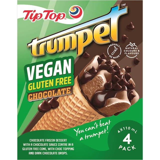 Tip Top Icecream On Cone Vegan Gluten Free Chocolate