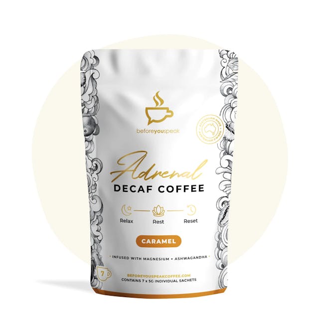 Beforeyouspeak Coffee Adrenal Decaf Coffee Caramel