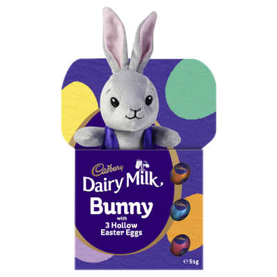 Cadbury Dairy Milk Bunny With 3 Hollow Easter Eggs
