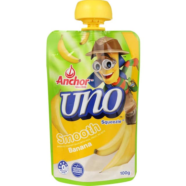 Anchor Uno Smooth Yoghurt Pouch Banana