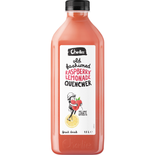 Charlie's Old Fashioned Raspberry Lemonade Quencher Fruit Drink