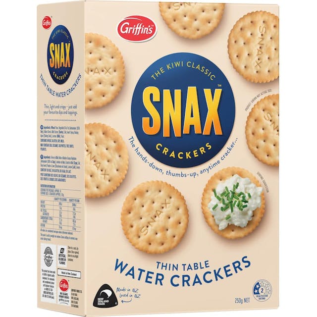 Griffins Snax Crackers Thin Table Water