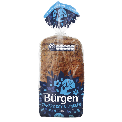 Burgen Superb Soy & Linseed Toast Bread