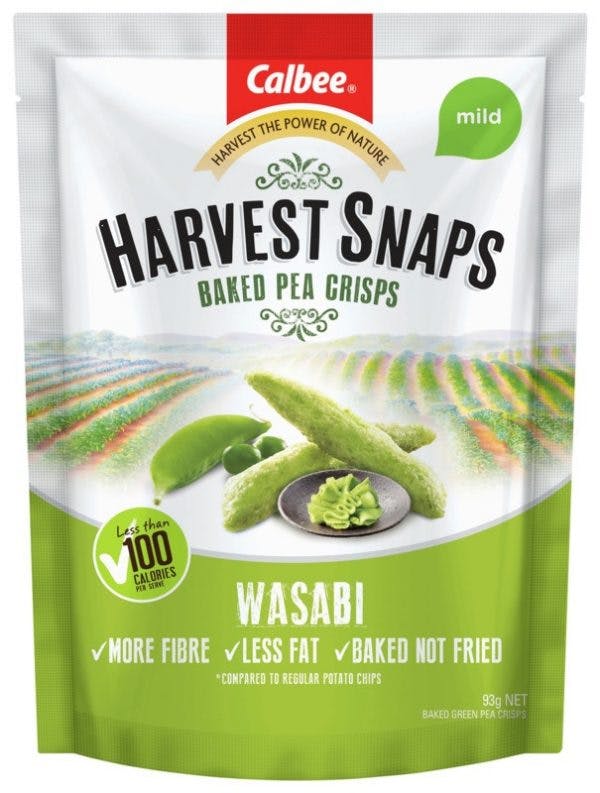 Harvest Snaps Pea Crisps Wasabi