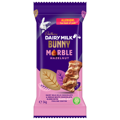 Cadbury Dairy Milk Bunny Marble Hazelnut Chocolate Block