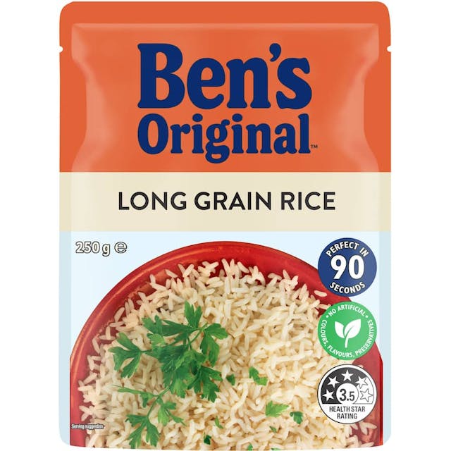 Bens Original Microwave Rice Long Grain