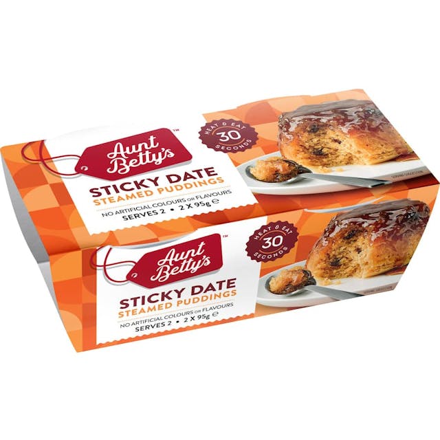 Aunt Bettys Steamed Pudding Sticky Date