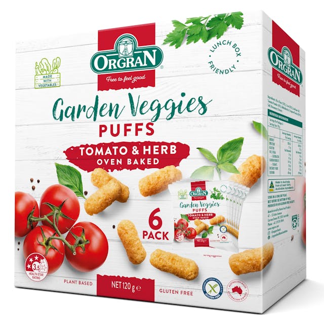 Garden Veggies Puffs Tomato And Herb Multipack6X