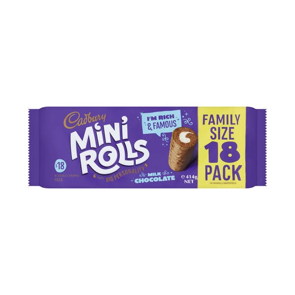 Cadbury Milk Chocolate Mini Rolls